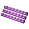 PATIKIL Relay Track Baton, 3 Pack Aluminum Alloy Tube Field Running Race Stick for Outdoor Athletics Sport Game Tool, Purple view 1