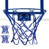 XXXYYY Mini Basketball Net Replacement 8 Loop [2 Pack], Vibrant Color, for Indoor Door/Room Walls 8"-10.25" Hoop - Blue view 1