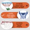 XXXYYY Mini Basketball Net Replacement 8 Loop [2 Pack], Vibrant Color, for Indoor Door/Room Walls 8"-10.25" Hoop - Blue view 2