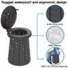 Meitaoyigou Retractable Portable Toilet Pro for Camping, Folding Adjustable Height Outdoor Toilet, for Folding Stool, Outdoor Fishing, Camping Hiking, Hold Up to 660 Pounds Collapsible Stool view 2