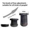 Meitaoyigou Retractable Portable Toilet Pro for Camping, Folding Adjustable Height Outdoor Toilet, for Folding Stool, Outdoor Fishing, Camping Hiking, Hold Up to 660 Pounds Collapsible Stool view 4