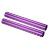 PATIKIL Relay Track Baton, 2 Pack Aluminum Alloy Tube Field Running Race Stick for Outdoor Athletics Sport Game Tool, Purple view 1