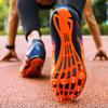 Zakey Track and Field Shoes Men Women Kids Spikes Sneakers Track Race Jumping Sneakers Girls Professional Running Nail Spikes Shoes Boys (8,OrangeBlue) view 3