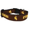 College Dog Collar (Large, Wyoming) view 1