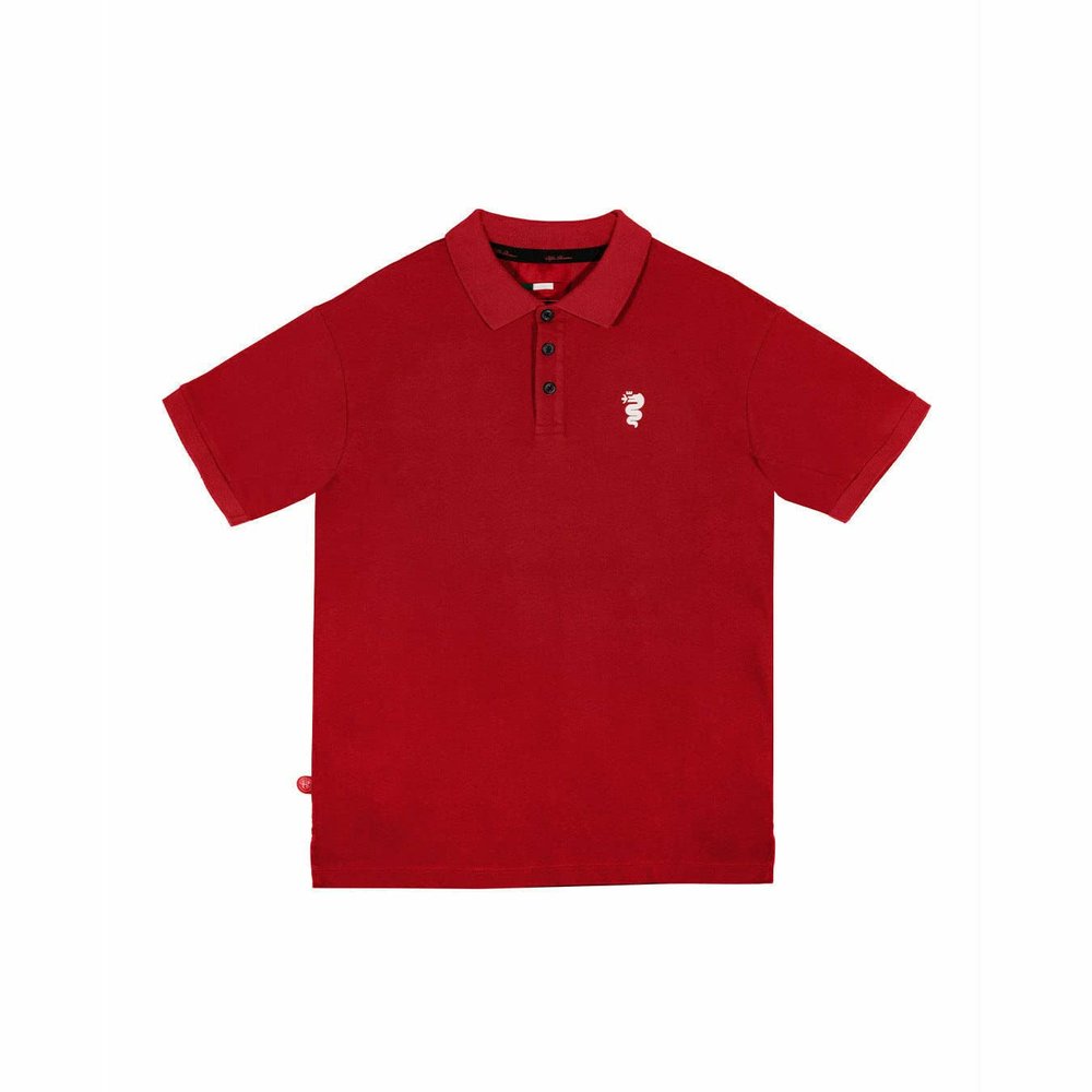 Alfa Romeo Racing Men's Small Serpent Logo Polo Shirt Red