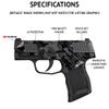MightySkins Carbon Fiber Skin Compatible with Smith & Wesson M&P Bodyguard 380 (Green or No Laser) - Aquamarine Quartz | Durable Textured Carbon Fiber Finish | Easy to Apply | Made in The USA view 2