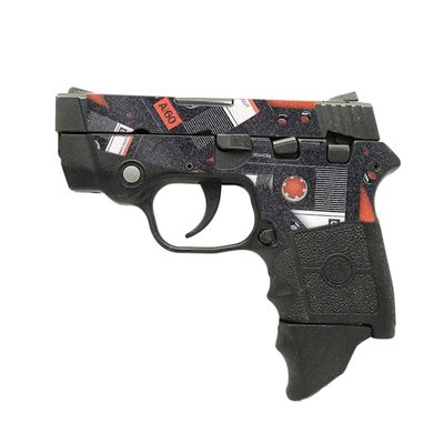 MightySkins Glossy Glitter Skin Compatible with Smith & Wesson M&P Bodyguard 380 (Green or No Laser) - Mixtape | Protective, Durable High-Gloss Glitter Finish | Easy to Apply | Made in The USA