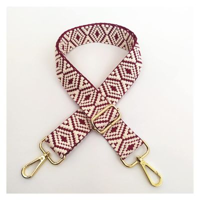 MORREZ Women Handbag Wide 3.8cm Belt Shoulder Crossbody Bag Strap Replacement Adjustable Strap Bag Part Accessory Belt Compatible with Bag 130cm (Color : Wine red, Size : 3.8cm-Metal Silver)