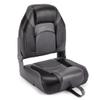 DeckMate High Back Folding Boat Seats - 2 pack - Charcoal and Black view 1