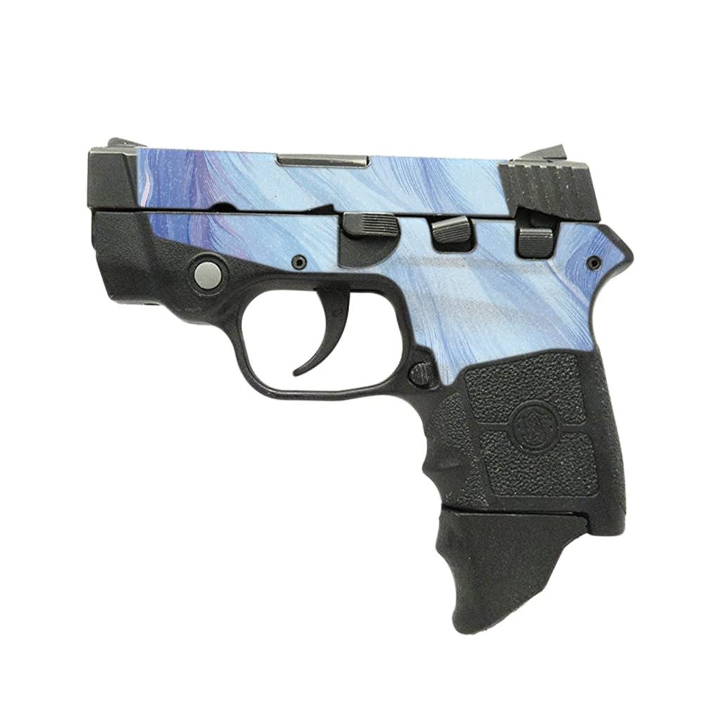 MightySkins Glossy Glitter Skin Compatible with Smith & Wesson M&P Bodyguard 380 (Green or No Laser) - Imaginary | Protective, Durable High-Gloss Glitter Finish | Easy to Apply | Made in The USA