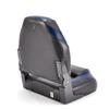 DeckMate High Back Folding Boat Seats - 2 pack - Charcoal and Blue view 1