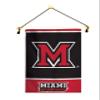Miami Ohio Garden Flag With Banner Pole, 12.5 x 18 inch Flag with 15 inch Banner Pole and Cord, Licensed by Wincraft view 1