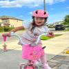 Toddler Kids Bike Helmet for 2 3 4 5 6 7 8 Years Old Girls with 3D Dinosaur Design Protective Gear Set and Safety Certified, Toddler Bike Cycling Skating Skateboard Scooter Helmet (Pink) view 2