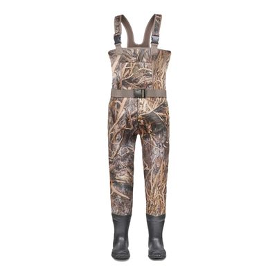 Gator Waders Youth Neoprene Waders| Fishing Offroading Hunting All-Terrain Comfortable Chest Waders for Kids with Rubber Boots, Mossy Oak Habitat, Size 4/5