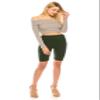 ALWAYS Women's High Waist Biker Shorts - Buttery Soft Workout Running Yoga Pants 8" Olive Medium view 3