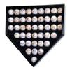 43 Baseball Ball Display Case Cabinet - Home Plate Shaped (Black) view 1