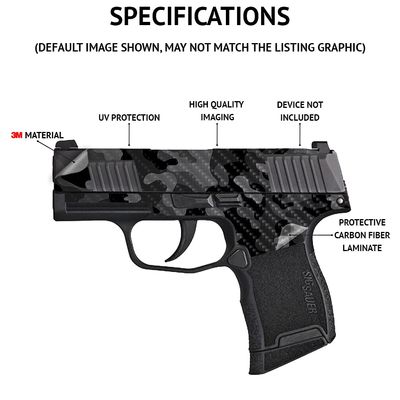 MightySkins Carbon Fiber Skin Compatible With Smith & Wesson M&P Bodyguard 380 (Green or No Laser) - Pink Tree Camo | Protective, Durable Textured Carbon Fiber Finish | Easy To Apply | Made in the USA
