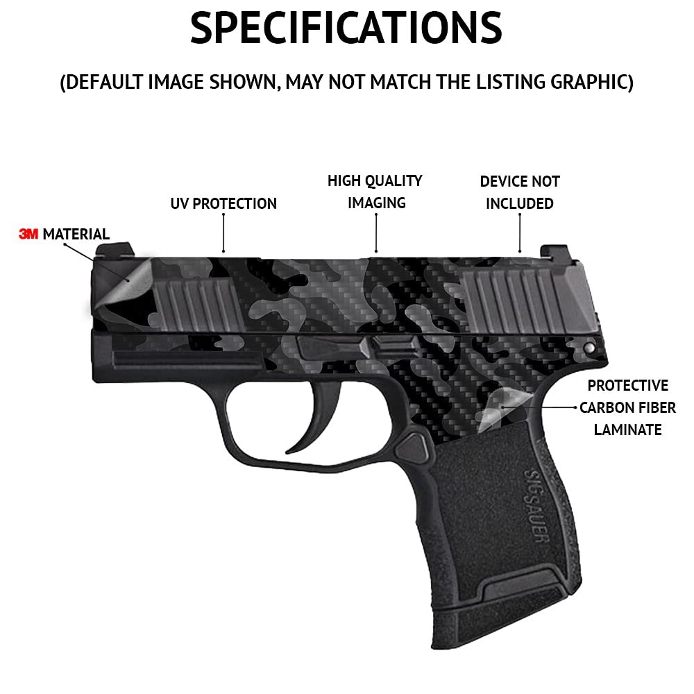 MightySkins Carbon Fiber Skin Compatible With Smith & Wesson M&P Bodyguard 380 (Green or No Laser) - Pink Tree Camo | Protective, Durable Textured Carbon Fiber Finish | Easy To Apply | Made in the USA