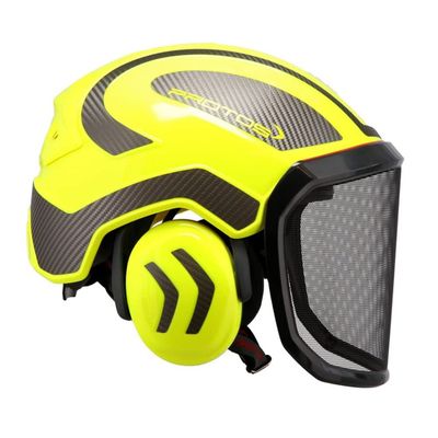 Protos GmbH Integral Arborist Helmet - Hi-Viz Yellow & Carbon