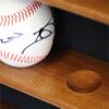 30 Baseball Ball Display Case Cabinet - Home Plate Shaped (Cherry) view 4