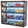 1/18 Scale Diecast Model Car Display Case Cabinet (Walnut) view 1