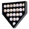23 Baseball Ball Display Case Cabinet - Home Plate Shaped (Black) view 1