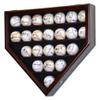 23 Baseball Ball Display Case Cabinet - Home Plate Shaped (Cherry) view 1