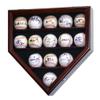 14 Baseball Ball Display Case Cabinet - Home Plate Shaped (Cherry) view 1