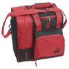 Deluxe Single Bowling Ball Bag with Separate Shoe Compartment that Holds up to Size 15 Shoes. Red view 1