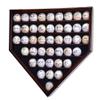 43 Baseball Ball Display Case Cabinet - Home Plate Shaped (Cherry) view 1