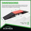 Elevate Outdoor EZ-Link Setup Skateboard Ramp 3-Piece Set with 3 Setup Options for Manual Tricks & Flips for Scooters & BMX Bikes, Orange view 4