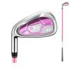 Women Left Hand Golf Club Iron G300#7 Golf Irons Ladies Golf Clubs Steel Head Golf Sports (Pink,Carbon Rod) view 1
