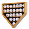 23 Baseball Ball Display Case Cabinet - Home Plate Shaped (Oak) view 1