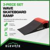 Elevate Wave Skateboard Ramps, Scooters, BMX, RC Cars, 600 lb Cap, Outdoor view 2
