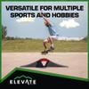 Elevate Wave Skateboard Ramps, Scooters, BMX, RC Cars, 600 lb Cap, Outdoor view 3