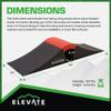 Elevate Wave Skateboard Ramps, Scooters, BMX, RC Cars, 600 lb Cap, Outdoor view 4