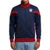 Icon Sports Officially Licensed U.S. Soccer Full Zip Up Active Adult Training Soccer Track Jacket | Striker, Navy, XX-Large view 1