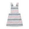 Hope & Henry Girls' Sleeveless Ruffle Strap Skirtall, 2T, Gray and Rose Plaid view 1