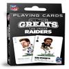 MasterPieces Family Games - NFL Las Vegas Raiders All-Time Greats Playing Cards - Officially Licensed Playing Card Deck for Adults, Kids, and Family view 1
