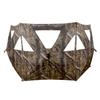 AUSCAMOTEK 3W See Through Pop Up Ground Blind Hub Style 3-Panels Blinds with Removable Orange Blaze Top for Deer Hunting view 3