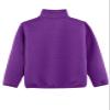 ZENTHACE Kids Girls Quilted Fleece Pullover Sweater Sweatshirt Jacket Long Sleeve Warm Fall Winter Jacket Purple M Size 7-8 view 2