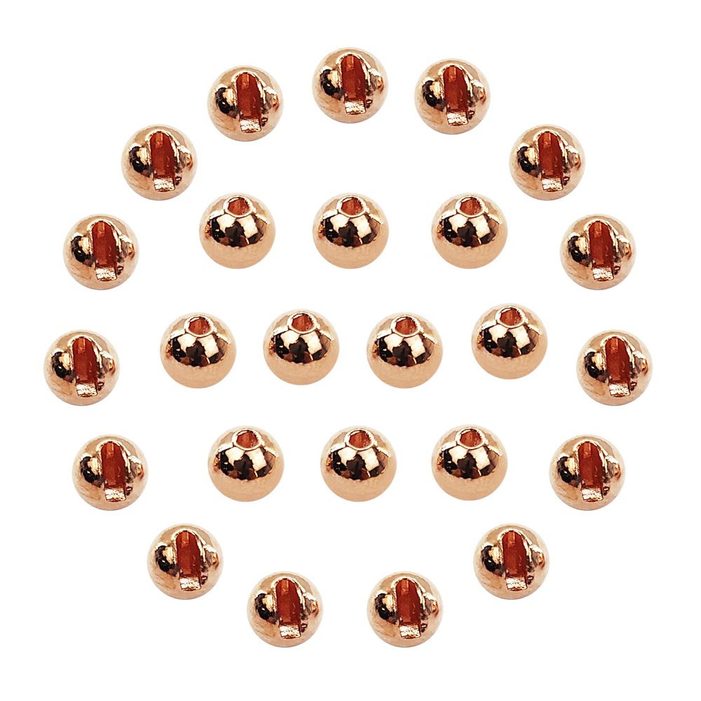 EUPHENG 25 PC Slotted Tungsten Beads Fly Tying Beads Head for Nymph Fishing Materials 12 Colors / 5 Sizes
