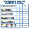EUPHENG 25 PC Slotted Tungsten Beads Fly Tying Beads Head for Nymph Fishing Materials 12 Colors / 5 Sizes view 2