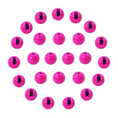 EUPHENG 25 PC Slotted Tungsten Beads Fly Tying Beads Head for Nymph Fishing Materials 12 Colors / 5 Sizes