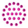 EUPHENG 25 PC Slotted Tungsten Beads Fly Tying Beads Head for Nymph Fishing Materials 12 Colors / 5 Sizes view 1