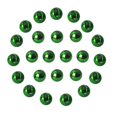 EUPHENG 25 PC Slotted Tungsten Beads Fly Tying Beads Head for Nymph Fishing Materials 12 Colors / 5 Sizes