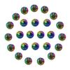 EUPHENG 25 PC Slotted Tungsten Beads Fly Tying Beads Head for Nymph Fishing Materials 12 Colors / 5 Sizes view 1