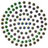 EUPHENG 100 PC Slotted Tungsten Beads Fly Tying Beads Head for Nymph Fishing Materials 12 Colors / 5 Sizes view 1