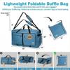Bago Big XXL Foldable Duffel Bags for Traveling Women & Men - 140L Packable Duffle Bag for Travel with Shoe Compartment - Water Repellant, Heavy Duty, Lightweight Folding & Collapsible (SnowBlue) view 3