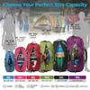 Bago Big XXL Foldable Duffel Bags for Traveling Women & Men - 140L Packable Duffle Bag for Travel with Shoe Compartment - Water Repellant, Heavy Duty, Lightweight Folding & Collapsible (SnowBlue) view 4